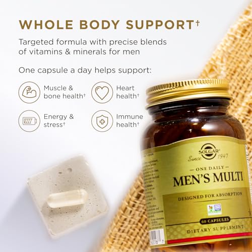 Solgar One Daily Men's Multivitamin Whole Body Support, 60 Servings - image 5