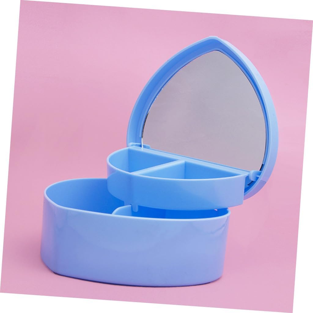 PRETYZOOM Plastic Holder Toy Accessories Storage 4pcs Boys and Girls Toy Box Storage Box Adornment Box in Pink Blue