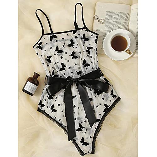 Dentelle sous-vêtements arc papillon ensemble robe sexy - 2