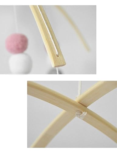 Miniatura 5 de Mobiles de madera para cunas de bebés niños y niñas, colores diseñados para hacer juego con el cuarto del bebé.