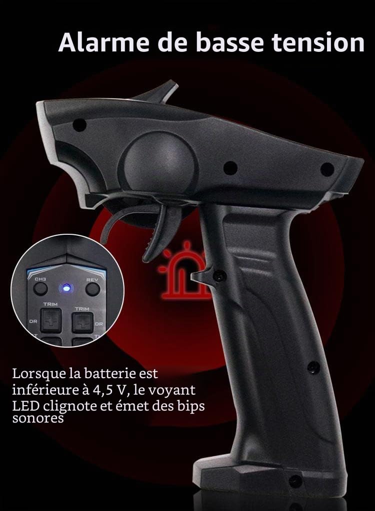 WANGCL Récepteur et émetteur RC pour Voiture RC et kit récepteur 91803G émetteur + récepteur RX41 RC 2,4 GHz 3CH pour Voiture RC Bateau
