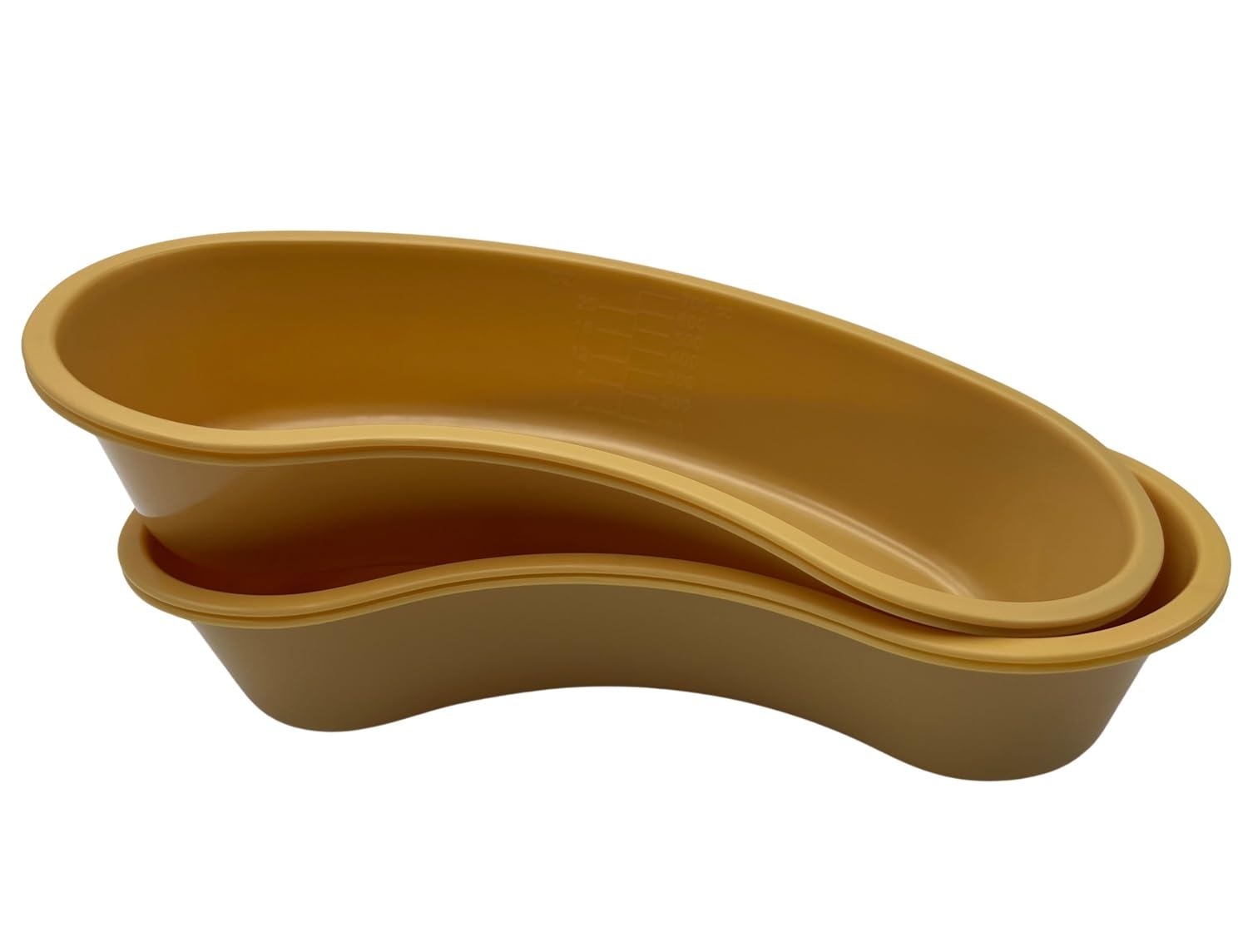 Comfort Axis Graduated 700 cc Kidney Shaped Gold Emesis Basin (Pack of 4)