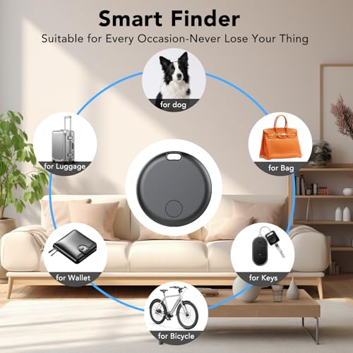 Smart Tracker Tag Android, Bluetooth Schlüsselfinder kompatibel mit Google Find Hub (NUR Android), Air Tracker Tag Schlüsselanhänger für Koffer, Schlüssel, Gepäck (4er-Pack)