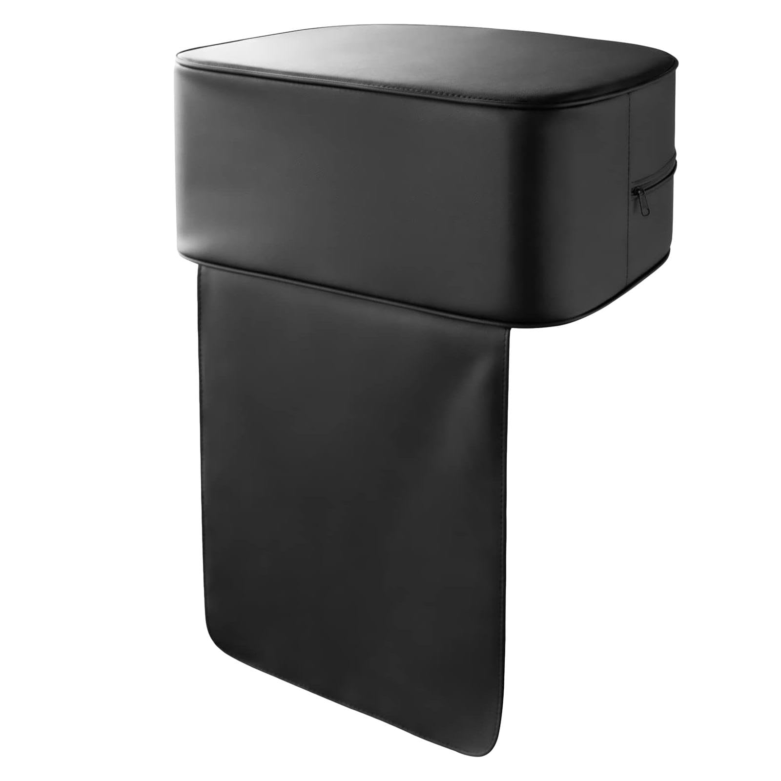Barber Siège Rehausseur Coussin Enfant Salon Coiffure Spa Équipement Salon Matériel Coiffure PU Cuir Fonction Confortable Facile Nettoyage Adapté, noir