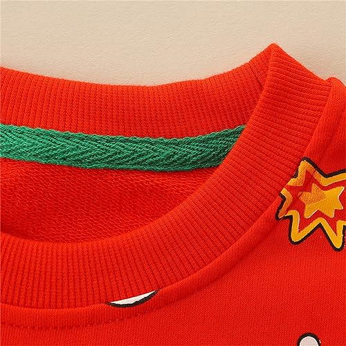 Toddler Boy's Girl's Cartoon Prints Long Sleeves Crewneck Pullover Sweatshirt 18mo Clothes3
