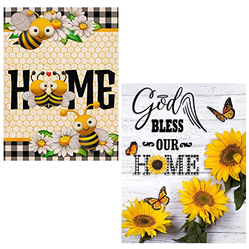 2 PCS 5D Diamant Peinture Kit pour Adultes Enfants, DIY Art Kits Plein Rond Foret Diamant Kits Broderie Animaux Point De Croix Décoration De La Maison Cadeau, 30*40cm, Sans Cadre Cover