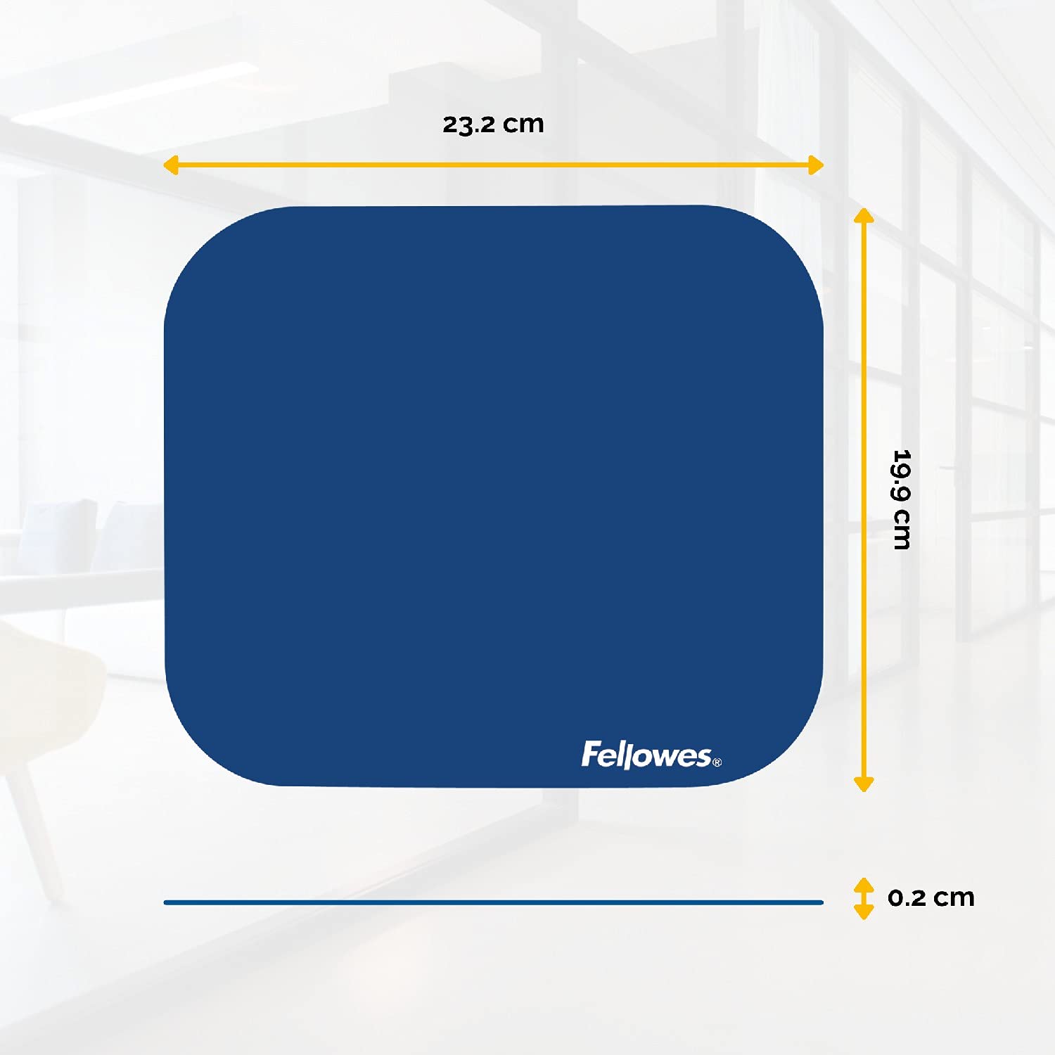 Fellowes Soft Mouse Pad Blu Antiscivolo in Blister