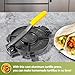 Vivicreate 10 Inch Cast Iron Tortilla Press Heavy Duty Tortilla Maker for Flour Corn Rotis Quesadillas Dough Press Flatbread Kitchen Tool Prensa para Tortillas de Hierro Fundido