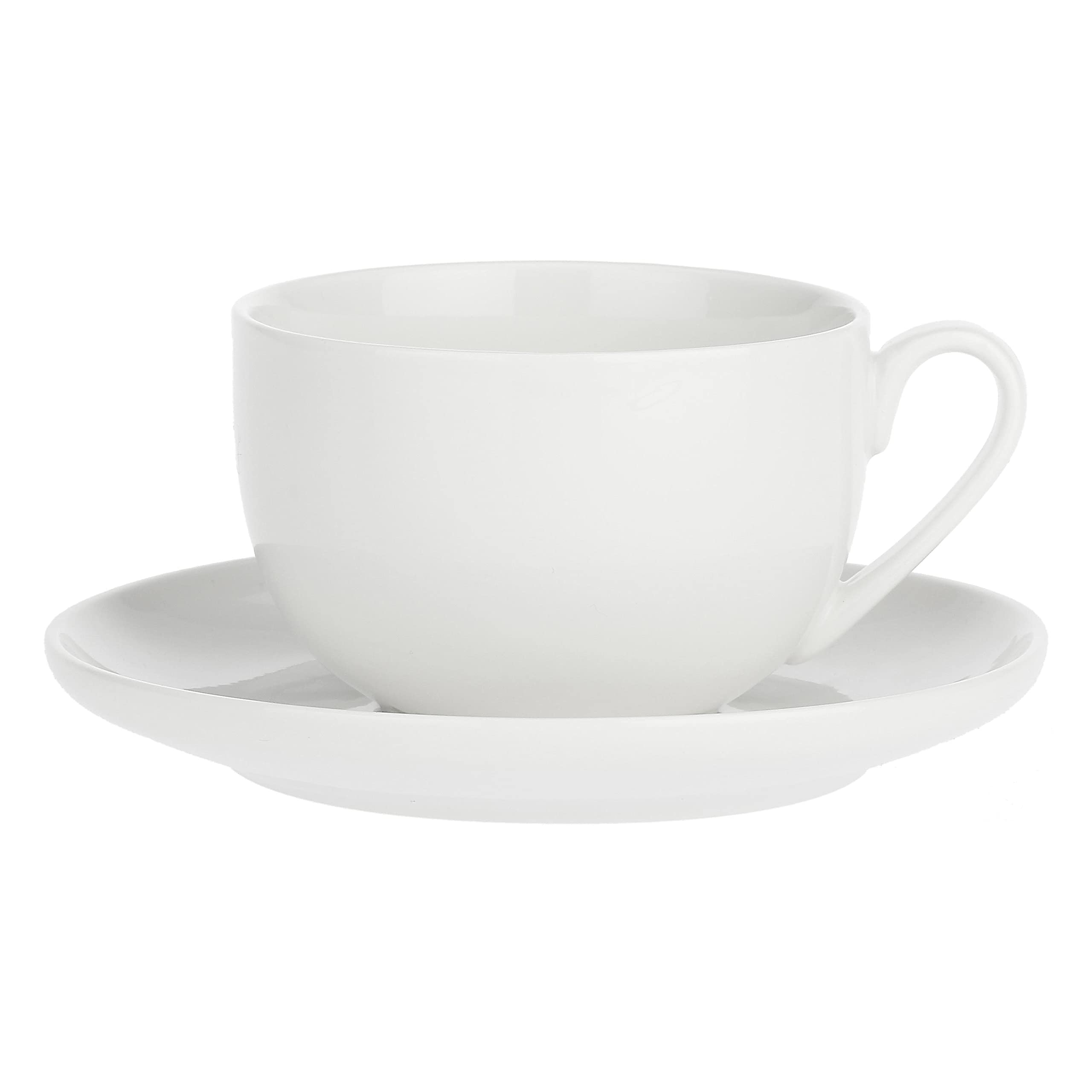 PORCELLANA Porcelana Corte Juego de Taza w/S CC 450, Porcelana, Blanco, 0,1 x 0,1 x 0,1 cm