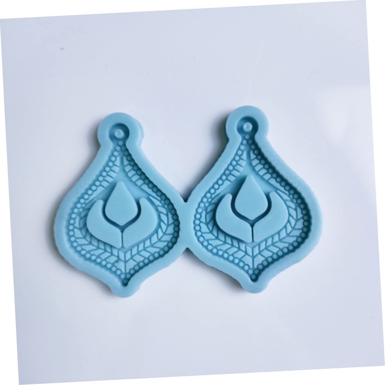 NUOBESTY 5sets Stampi Silicone Per Ciondoli e Orecchini Fai Da Te Di Stampo Per Gioielli Resistente e Flessibile Per Collane Portachiavi e Accessori Auto Adatto Regali Per Occasioni