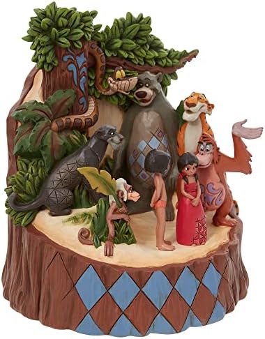 Enesco Jungle Book Carved by Heart Figurine - Disney Traditions by Jim Shore, height 0 cm, Multicolour