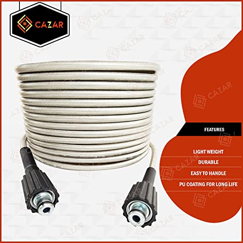 Image of CAZAR 8m Car Washer /Pressure washer hose Pipe (size M22 connector) compatible with JPT, StarQ, Ballorex, Vantro, Btali (2)