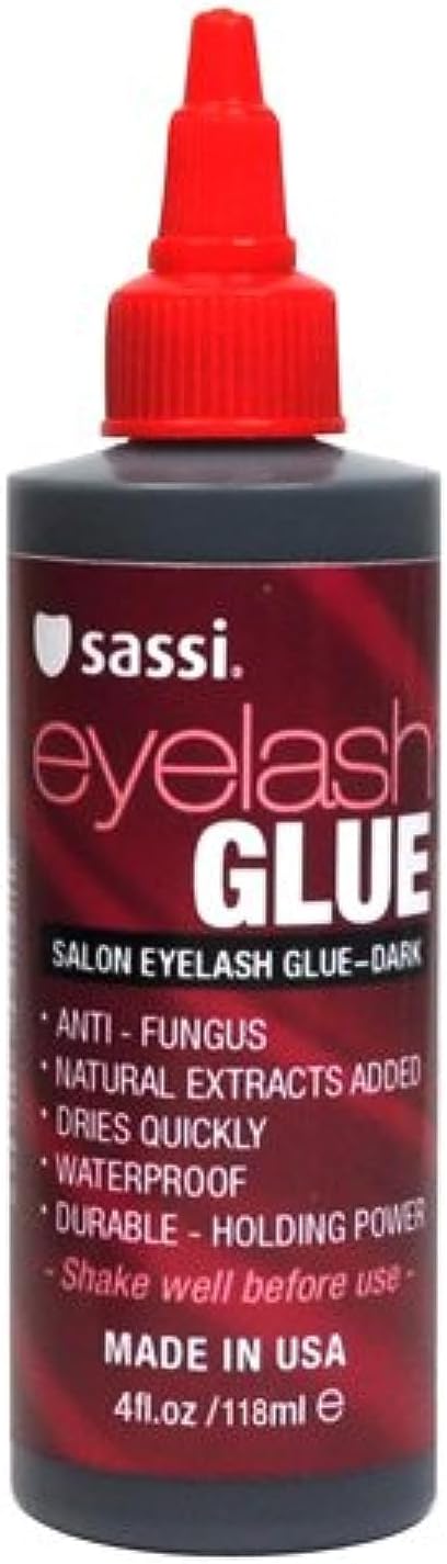 Sassi Salon Eyelash Glue, Dark, 4 Ounce