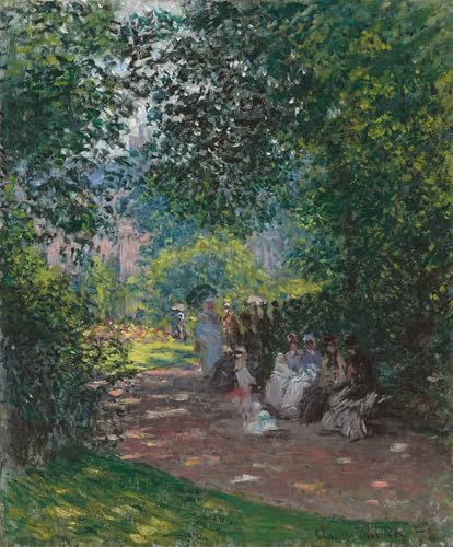 Toile murale abstraite Monet pour valoriser un grand mur de salon vide