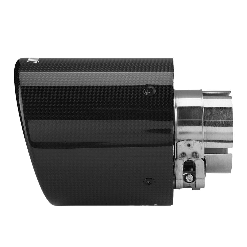 Broco Carbonio, Carbon Style Car fibra Modificato singola uscita di scarico del silenziatore del tubo punta della coda gola 63-114mm