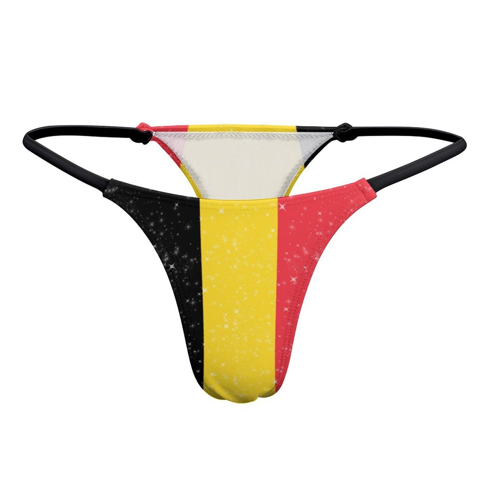 Kwqdozf Women's As Pic Glittering Stars Belgium Thong Underwear Low Rise Panties G-String Thongs