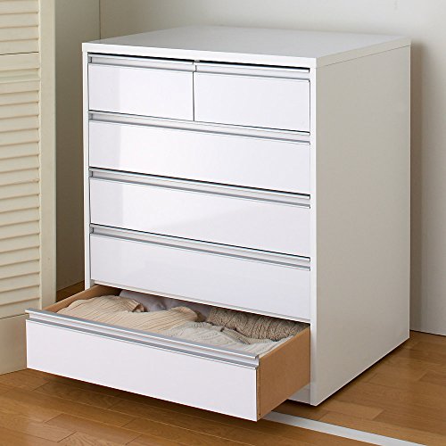 ディノス 衣類収納 押入れ クローゼット収納 奥行が選べる隠しキャスター付きチェスト 深めのクローゼットタイプ 奥行60幅75高さ91cm・5段