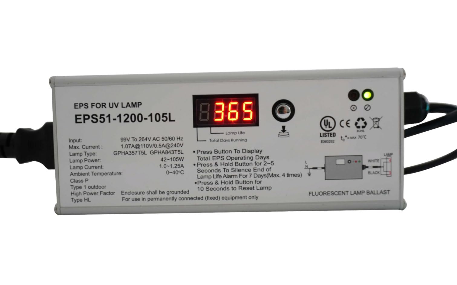 Lifegard Aquatics Pro-MAX 7,6 cm korpus 90 W amalgamat sterylizator UV o wysokiej wydajności, wymienna lampa i zestaw ręczników (3 przedmioty)