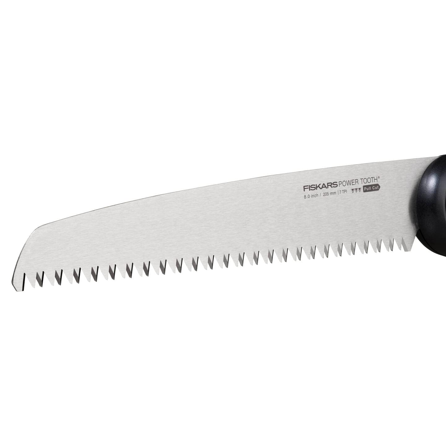 Fiskars Seghetto a Serramanico Plus, Per Rami e Tronchi Spessi, 3 Posizioni di Taglio, Lama Affilata Power Tooth, Denti Grossi, Lunghezza della Lama: 21 cm, Nero/Arancione, SW69, 1067553