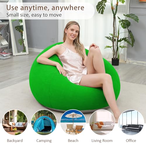 Canapé gonflable pour salon et balcon, bean bag fauteuil gonflable léger - 8