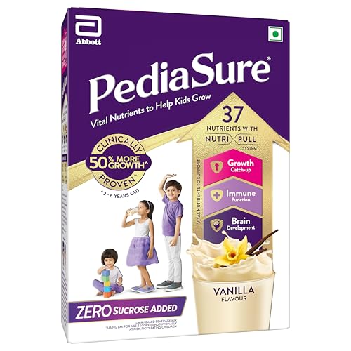 Image of Pediasure Zero Sucrose 400g, Vanilla, Scientifically Designed Nutrition to Help Kids Grow, Pediasure Zero Sugar
