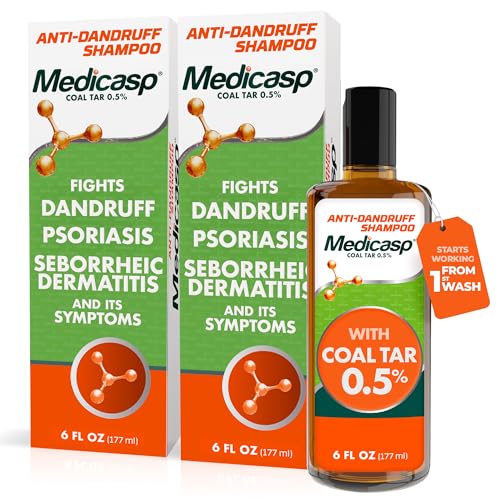Medicasp Coal Tar Anti-Dandruff Shampoo 2 Pack