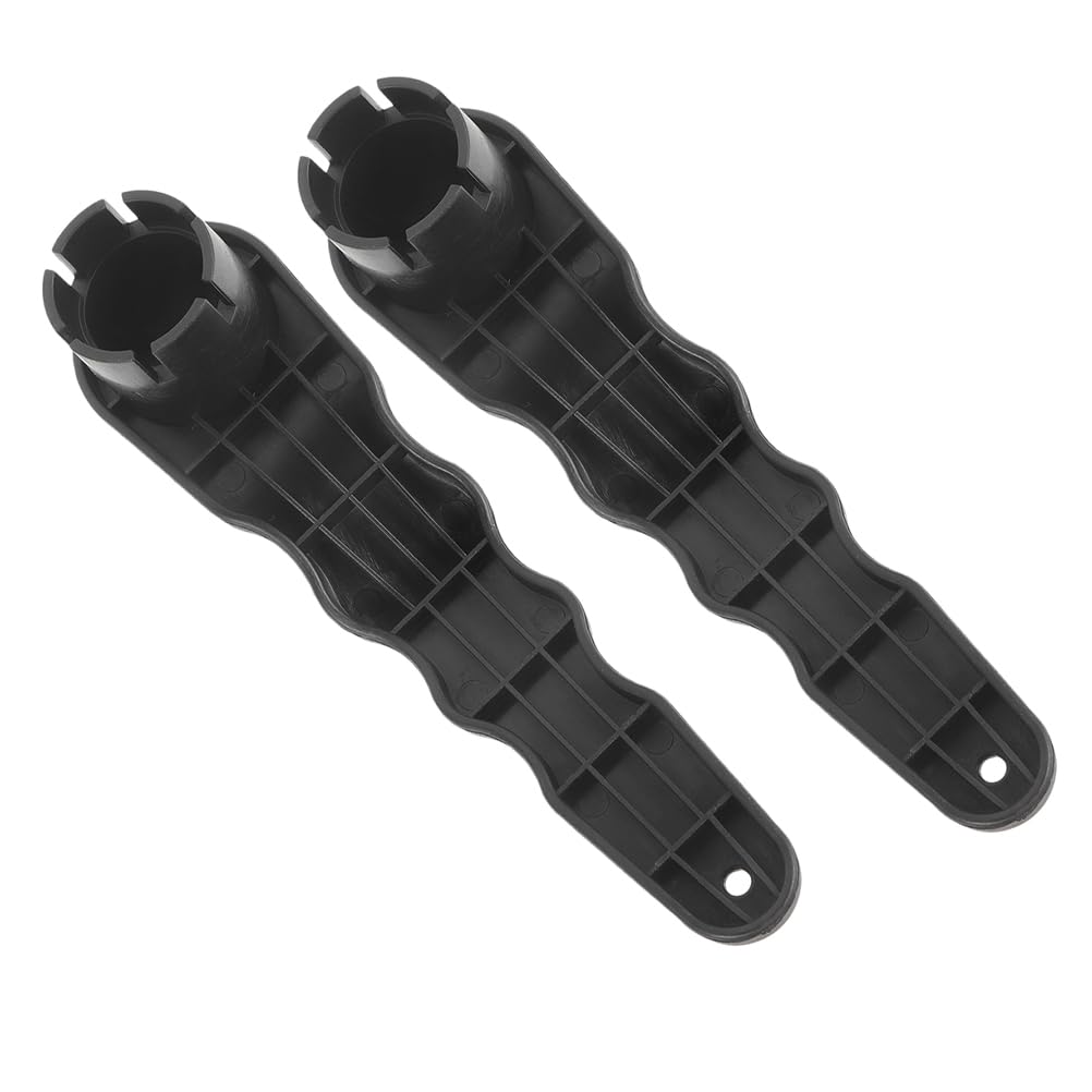 BESPORTBLE 2pcs Air Valve Wrench Set - Multi-Function Kayak Valve Tool for Inflatable Boats Paddle Boards and Surfboards Durable Plastic Black