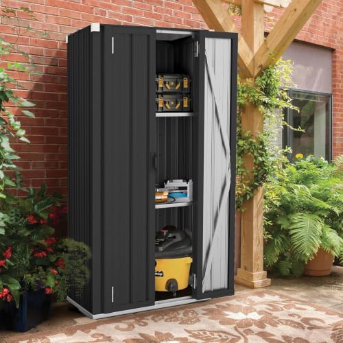 Image of AECOJOY Outdoor Storage Cabinet Waterproof, 70 inch Vertical Tall with Base