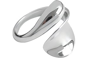 Adjustable Sterling Silver Wrap Ring for Women