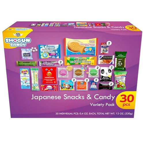 SHOGUN CANDY Box Japanese Snacks & Candy 30 Pieces...