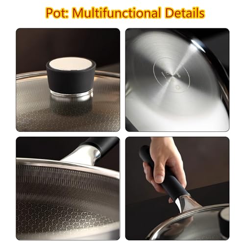 Wok de Titanio con Tapa, Antiadherente, 11.81" miniatura 7