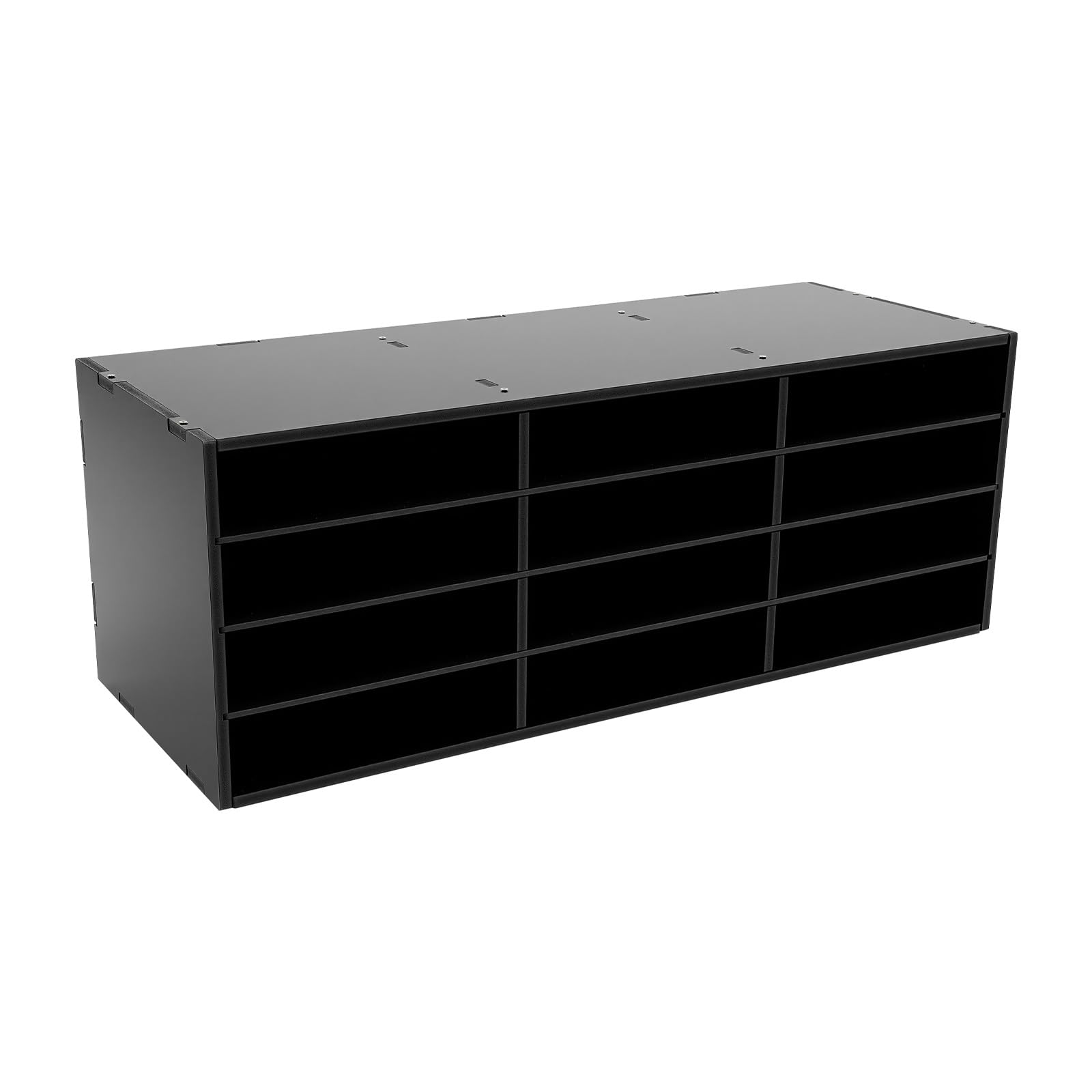 Organizzatore per letteratura, 12 scomparti da scrivania, porta documenti da scrivania, per documenti, riviste, colore: nero