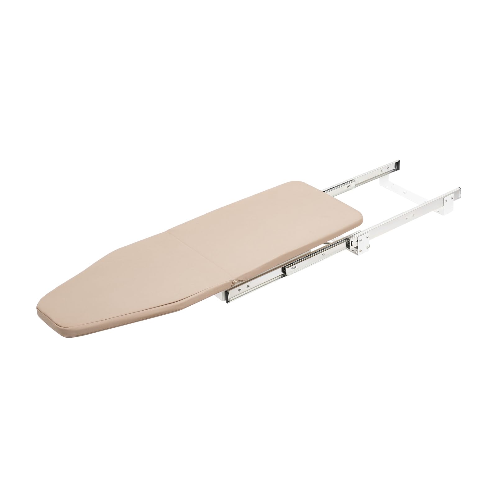 Ginelm 99.2lbs Foldable Ironing Board Cabinet Mount - 180° Swivel & Quiet Pull Out Board w/Damping Support for Closet Laundry​