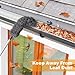 Gutter Cleaning Tool from Ground - Gutter Cleaning Tools Gutter Cleaner Adjustable | No Ladder Needed Rain Gutter Cleaning Tool Easy Remove Leaves and Debris Under Gutter Hangers (Grey)