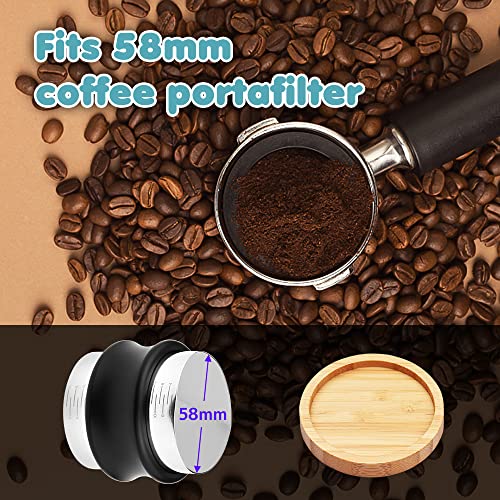 Distributeur de café 2-en-1 de 58 mm avec poussoir à main réglable - 4