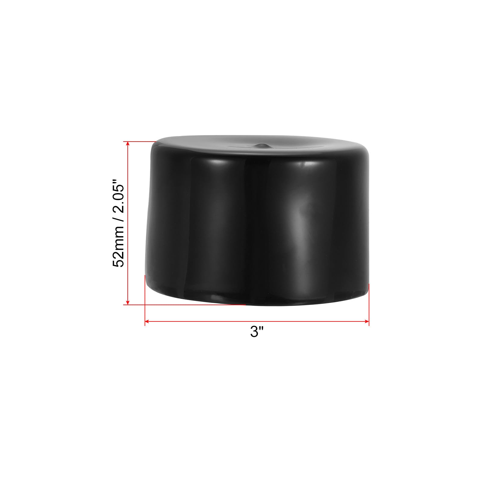 PATIKIL 3" ID Round Rubber End Caps - Image 2