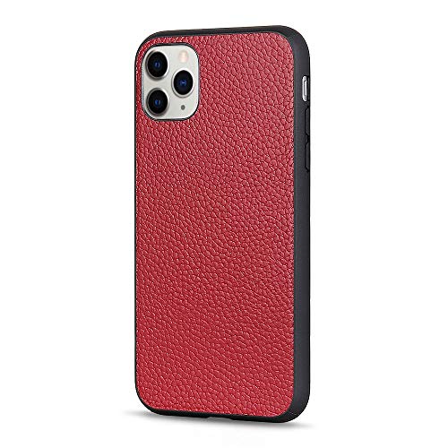 Coque de téléphone cuir véritable compatible iPhone 11 fine