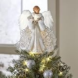 Engels Weihnachtsbaum Topper,30cm Engels Weihnachtsbaumspitze, Weihnachtsengel Anhänger Christbaumschmuck Weihnachtsengel Baumkrone Figur Indoor Weihnachtsdekoration Mit Federflügeln