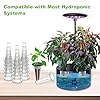 Oliz 50 Pack Hydroponic Grow Baskets with 51PCS Seed Pod Labels Stickers, Replacement Garden DIY Accessories for Most Hydroponic Growing System #5
