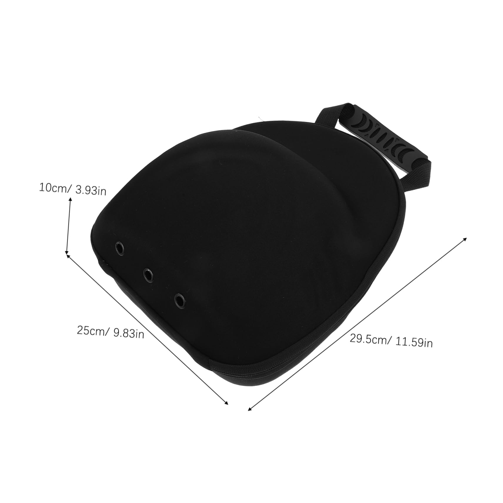 Healifty Bolsa Organizadora Portátil para Gorras de Béisbol de Material Eva Negro, Resistente a Presión y Fácil de Transportar para Deportes y Viajes