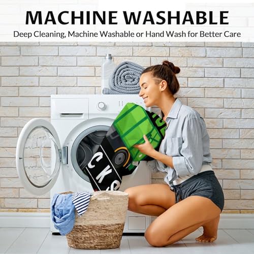 Mercuryelf Garbage Truck Blanket Gift - 50x60 Inches Funny Throw Blankets for Kids - Black Soft, Fuzzy & Warm Throws for Living Room, Sofa