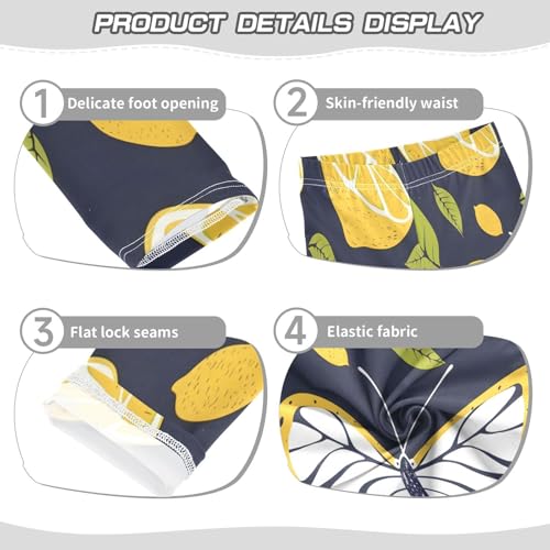 Toddler Girls Leggings Printed Yoga Pants Leggings Butterfly Lemon Simple Stroke for Kids3