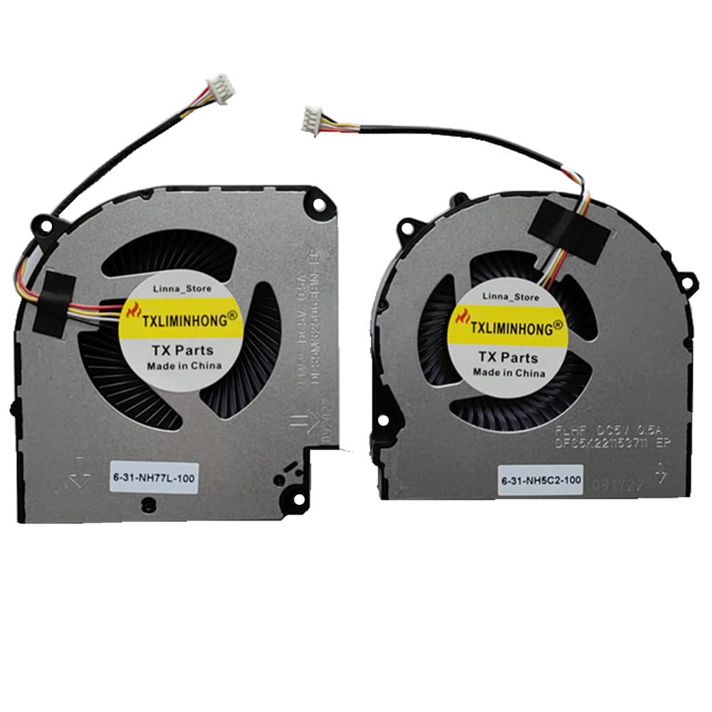 Amazon.co.jp: TXLIMINHONG CPUとGPU冷却ファン 適合機種: Hasee G7