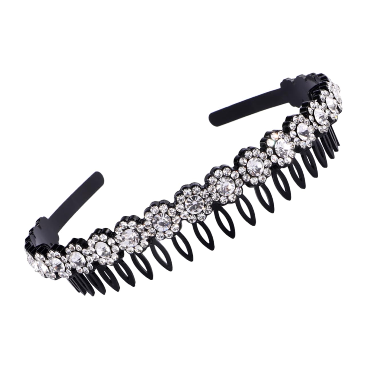 IWOWHERO Nonslip Headband Toothed Headband Rhinestone