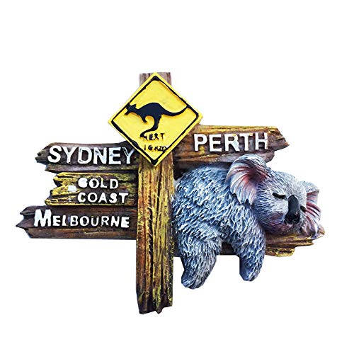 3D-Straßenschilder-Stil, Australien-Kühlschrankmagnet, Reise-Souvenir, Geschenk, Zuhause, Küche, Kühlschrank, Dekoration, Magnetaufkleber, Bastel-Kollektion