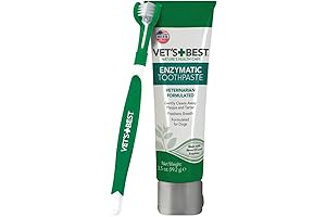 Vet's Best Dog Toothbrush & Toothpaste Kit: The Perfect Solution for Small Dogs' Dental Health