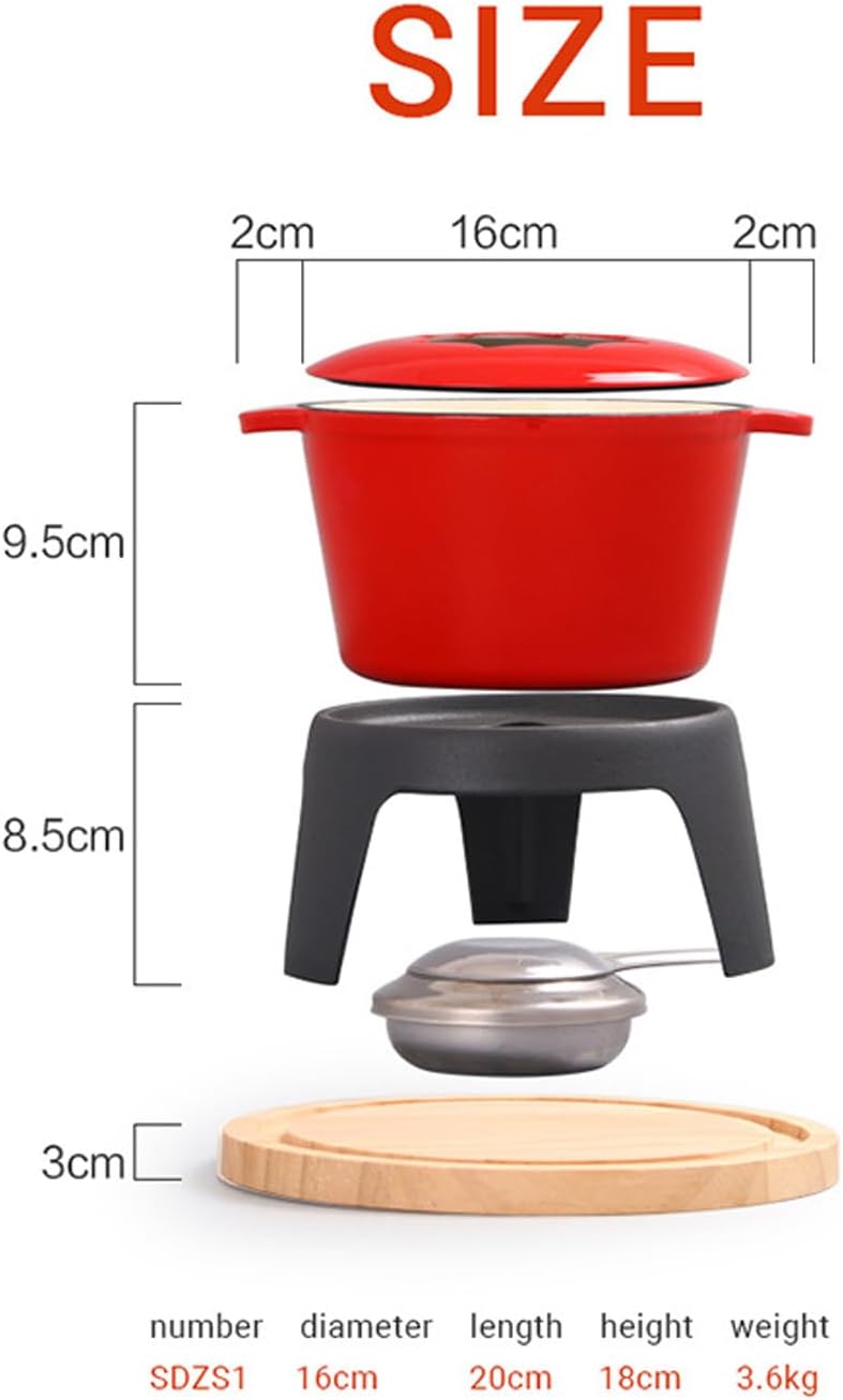 Cheese Fondue Sets, Chocolate Melting Pot with 6 Fondue Forks, Easy Clean, Chocolate Fondue for Marshmallow Toasting