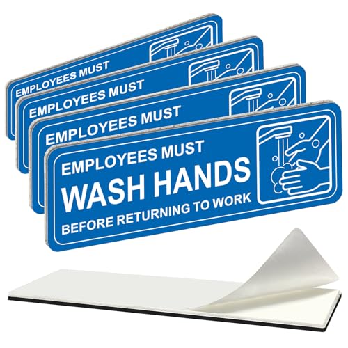 i-CowFun (4pbN) ȔS Employees Must Wash Hands SignA9C` x 3C` vȃAN􂢃TC V{t rWlXAXgATAzeA[eAXgXgbvAOgCp