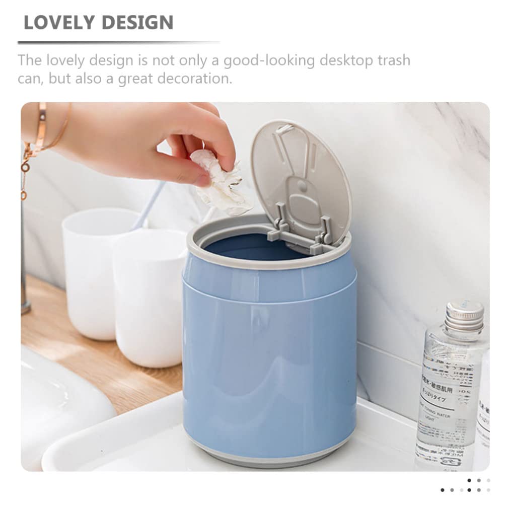 Poubelle de Table avec Couvercle, Mini Poubelle 3L, Petite Poubelle