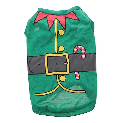 Vêtement tendance pour chien HMJGDHX : costume de Noël en coton aux finitions soignées